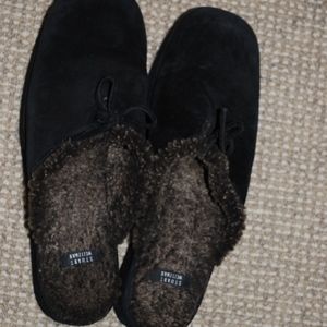 Stuart Weitzman Wedge Suede Clogs